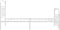 vidaXL - Bedframe - met - hoofd- - en - voeteneinde - metaal - wit - 107x203 - cm