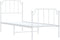 vidaXL - Bedframe - met - hoofd- - en - voeteneinde metaal - wit - 75x190 - cm