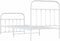 vidaXL - Bedframe - met - hoofd- - en - voeteneinde - metaal - wit - 90x190 - cm