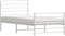 vidaXL - Bedframe - met - hoofd- - en - voeteneinde - metaal - wit - 75x190 - cm