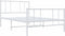 vidaXL - Bedframe - met - hoofd- - en - voeteneinde - metaal - wit - 100x200 - cm