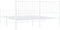vidaXL - Bedframe - met - hoofd- - en - voeteneinde - metaal - wit - 183x213 - cm