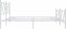 vidaXL - Bedframe - met - hoofd- - en - voeteneinde - metaal - wit - 193x203 - cm
