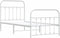 vidaXL - Bedframe - met - hoofd- - en - voeteneinde - metaal - wit - 90x200 - cm