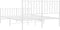 vidaXL - Bedframe - met - hoofd- - en - voeteneinde metaal - wit - 140x200 - cm