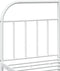 vidaXL - Bedframe - met - hoofd- - en - voeteneinde - metaal - wit - 135x190 - cm