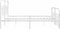 vidaXL - Bedframe - met - hoofd- - en - voeteneinde - metaal - wit - 180x200 - cm