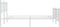 vidaXL - Bedframe - met - hoofd- - en - voeteneinde - metaal - wit - 160x200 - cm