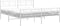 vidaXL - Bedframe - met - hoofd- - en - voeteneinde - metaal - wit - 183x213 - cm