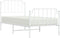 vidaXL - Bedframe - met - hoofd- - en - voeteneinde metaal - wit - 90x190 - cm
