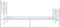 vidaXL - Bedframe - met - hoofd- - en - voeteneinde - metaal - wit - 137x190 - cm