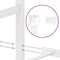 vidaXL - Bedframe - met - hoofd- - en - voeteneinde - metaal - wit - 150x200 - cm