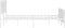 vidaXL - Bedframe - met - hoofd- - en - voeteneinde - metaal - wit - 180x200 - cm