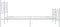 vidaXL - Bedframe - met - hoofd- - en - voeteneinde - metaal - wit - 160x200 - cm
