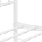 vidaXL - Bedframe - met - hoofd- - en - voeteneinde - metaal - wit - 135x190 - cm