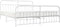 vidaXL - Bedframe - met - hoofd- - en - voeteneinde - metaal - wit - 193x203 - cm