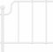 vidaXL - Bedframe - met - hoofd- - en - voeteneinde metaal - wit - 135x190 - cm