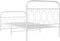 vidaXL - Bedframe - met - hoofd- - en - voeteneinde - metaal - wit - 107x203 - cm