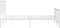 vidaXL - Bedframe - met - hoofd- - en - voeteneinde - metaal - wit - 120x200 - cm