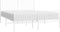 vidaXL - Bedframe - met - hoofd- - en - voeteneinde - metaal - wit - 150x200 - cm