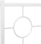 vidaXL - Bedframe - met - hoofd- - en - voeteneinde - metaal - wit - 150x200 - cm
