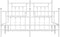 vidaXL - Bedframe - met - hoofd- - en - voeteneinde - metaal - wit - 140x200 - cm