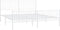 vidaXL - Bedframe - met - hoofd- - en - voeteneinde - metaal - wit - 200x200 - cm