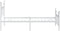 vidaXL - Bedframe - met - hoofd- - en - voeteneinde - metaal - wit - 100x200 - cm