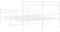 vidaXL - Bedframe - met - hoofd- - en - voeteneinde - metaal - wit - 140x190 - cm