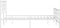 vidaXL - Bedframe - met - hoofd- - en - voeteneinde - metaal - wit - 140x190 - cm