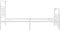 vidaXL - Bedframe - met - hoofd- - en - voeteneinde - metaal - wit - 100x200 - cm