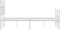 vidaXL - Bedframe - met - hoofd- - en - voeteneinde - metaal - wit - 140x190 - cm