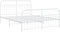 vidaXL - Bedframe - met - hoofd- - en - voeteneinde - metaal - wit - 150x200 - cm