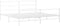 vidaXL - Bedframe - met - hoofd- - en - voeteneinde metaal - wit - 183x213 - cm