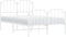 vidaXL - Bedframe - met - hoofd- - en - voeteneinde metaal - wit - 120x200 - cm