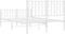 vidaXL - Bedframe - met - hoofd- - en - voeteneinde metaal - wit - 120x200 - cm