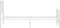 vidaXL - Bedframe - met - hoofd- - en - voeteneinde - metaal - wit - 75x190 - cm