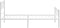 vidaXL - Bedframe - met - hoofd- - en - voeteneinde - metaal - wit - 100x200 - cm