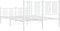 vidaXL - Bedframe - met - hoofd- - en - voeteneinde - metaal - wit - 120x200 - cm