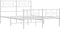 vidaXL - Bedframe - met - hoofd- - en - voeteneinde - metaal - wit - 140x200 - cm