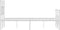 vidaXL - Bedframe - met - hoofd- - en - voeteneinde - metaal - wit - 120 - x - 190 - cm