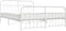 vidaXL - Bedframe - met - hoofd- - en - voeteneinde - metaal - wit - 160x200 - cm