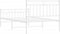 vidaXL - Bedframe - met - hoofd- - en - voeteneinde - metaal - wit - 100x200 - cm