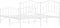 vidaXL - Bedframe - met - hoofd- - en - voeteneinde metaal - wit - 183x213 - cm