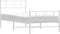 vidaXL - Bedframe - met - hoofd- - en - voeteneinde - metaal - wit - 90x200 - cm