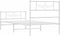 vidaXL - Bedframe - met - hoofd- - en - voeteneinde - metaal - wit - 75x190 - cm