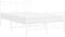 vidaXL - Bedframe - met - hoofd- - en - voeteneinde - metaal - wit - 120 - x - 190 - cm