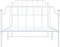 vidaXL - Bedframe - met - hoofd- - en - voeteneinde metaal - wit - 100x190 - cm