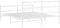 vidaXL - Bedframe - met - hoofd- - en - voeteneinde metaal - wit - 150x200 - cm