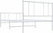 vidaXL - Bedframe - met - hoofd- - en - voeteneinde - metaal - wit - 80x200 - cm